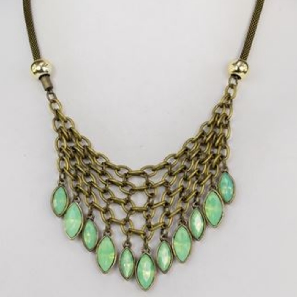 🎉3x$20
Aqua green Pear shape necklace